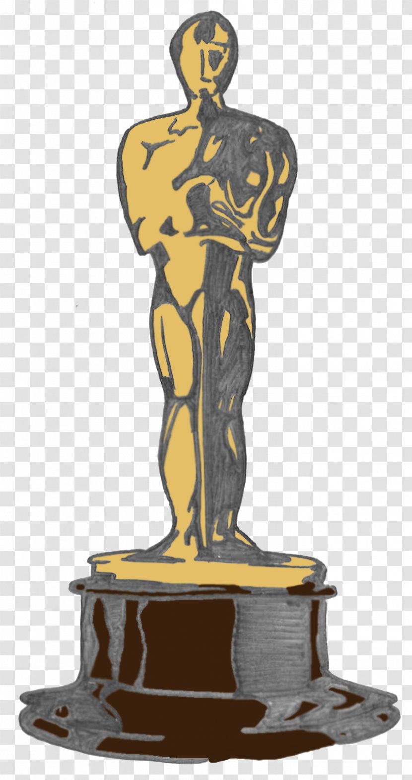 Statue Figurine Trophy - Sculpture - Oscar Statuette Transparent PNG