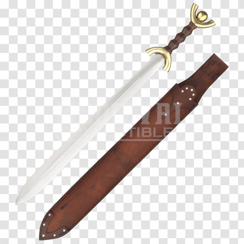 Bowie Knife Scabbard Machete Dagger Sabre - Medieval Sword Transparent PNG
