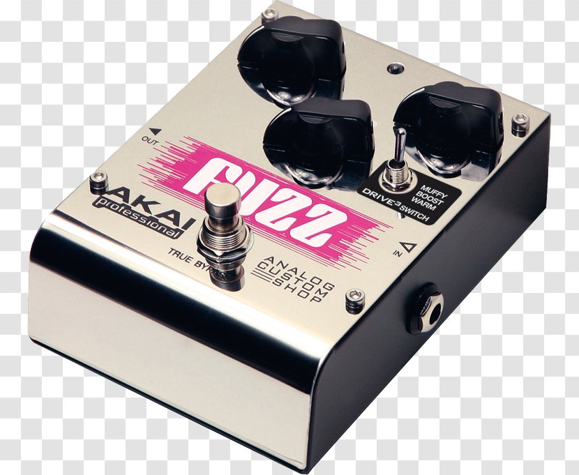 Effects Processors & Pedals Distortion Electric Guitar Fuzzbox Akai - Silhouette Transparent PNG