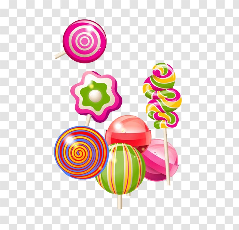 Lollipop Wedding Invitation Candy Cane Land - Pink - Colorful Transparent PNG
