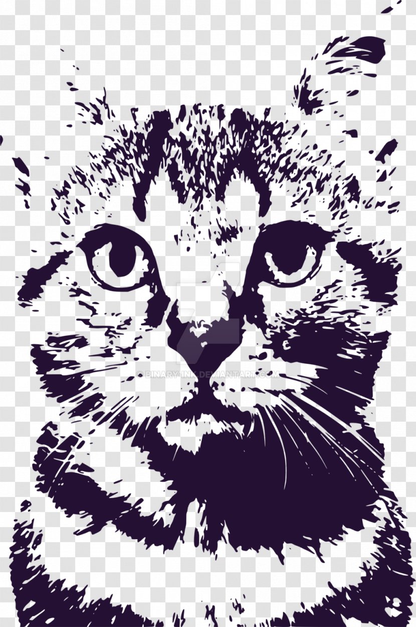 Tabby Cat Whiskers Kitten We Butter The Bread With Tiger - Carnivoran Transparent PNG
