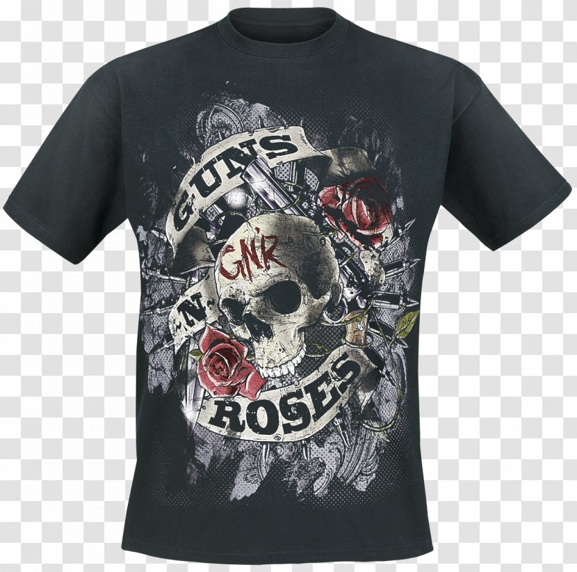 Guns N' Roses Concert T-shirt Appetite For Destruction Rock - Flower Transparent PNG