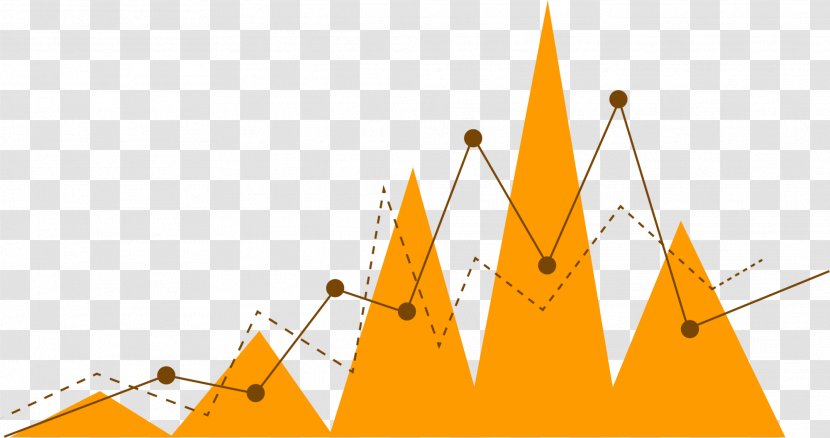 Line Polygonal Chain - Diagram - Hand Painted Yellow Triangle Transparent PNG