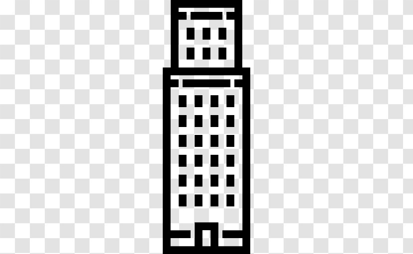 Skyscraper Building - Black - City Streets Transparent PNG