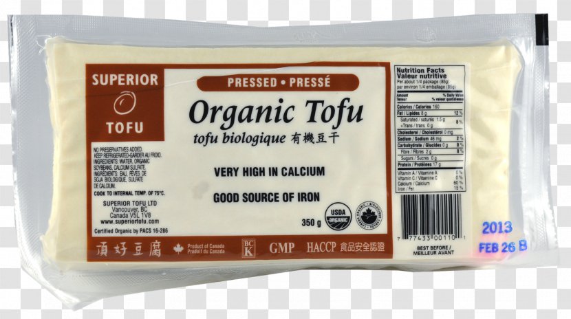 Organic Food Nasoya Extra Firm Tofu Ingredient Meat Analogue - House Foods Group Transparent PNG