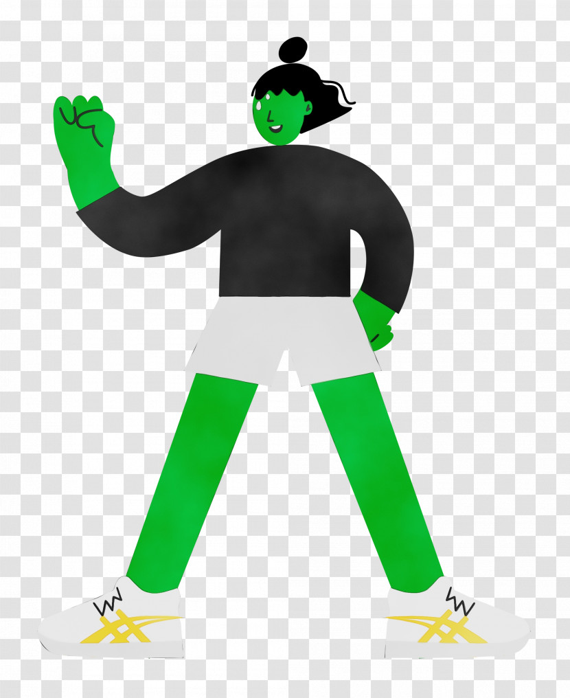 Costume Headgear Character Green Line Transparent PNG
