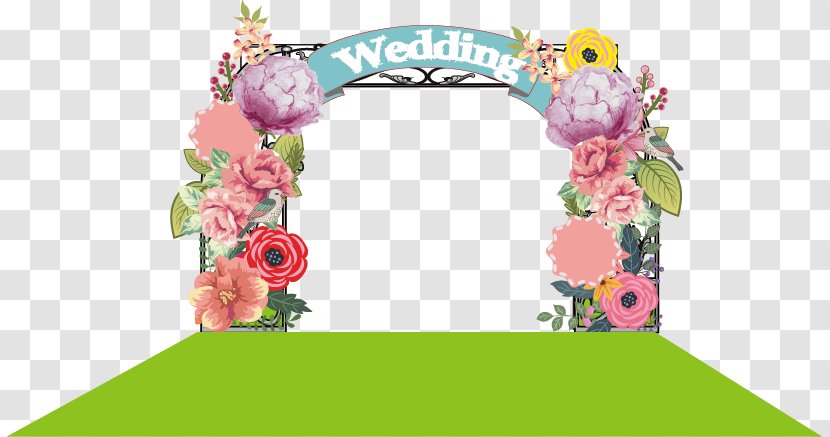 Wedding Arch Computer File - Pink - Vector Arches Transparent PNG