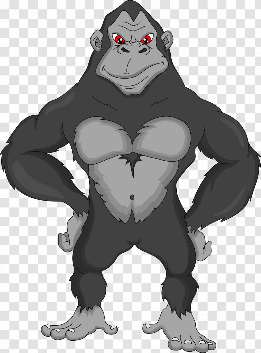 Gorilla King Kong Royalty-free Stock Photography - Mythical Creature - Cartoon Transparent PNG