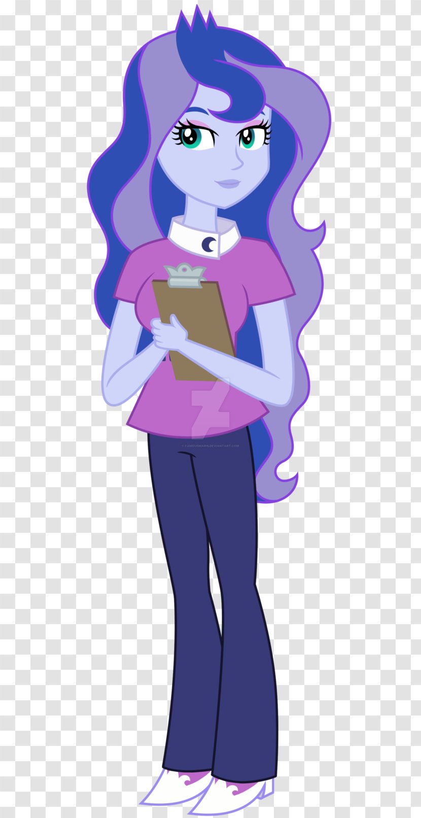 Princess Luna Vice-principal Art - Cartoon - Silhouette Transparent PNG