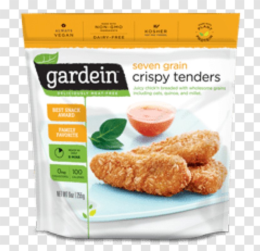 Crispy Fried Chicken Orange Gardein Vegetarian Cuisine Meat Analogue - Nugget - Strips Transparent PNG