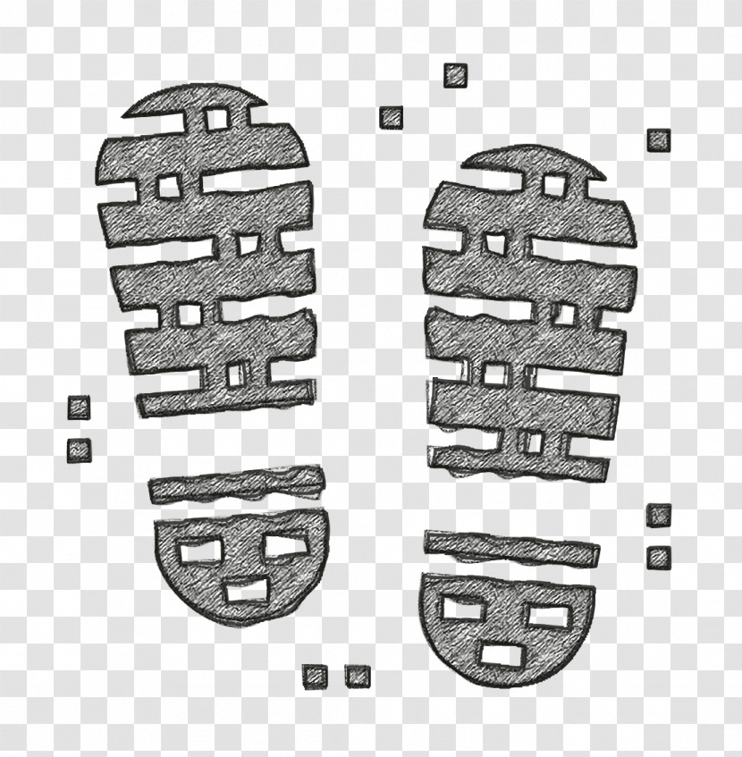 Crime Icon Step Icon Footprint Icon Transparent PNG