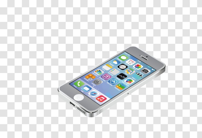 IPhone 5 6 Apple IOS 7 Smartphone - Communication Device - White Phone Transparent PNG
