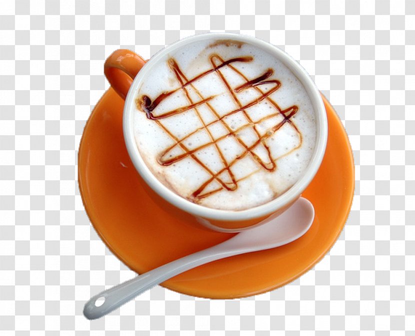 Cappuccino Coffee Latte Macchiato Caffxe8 Mocha - Cafe Au Lait - Caramel Transparent PNG