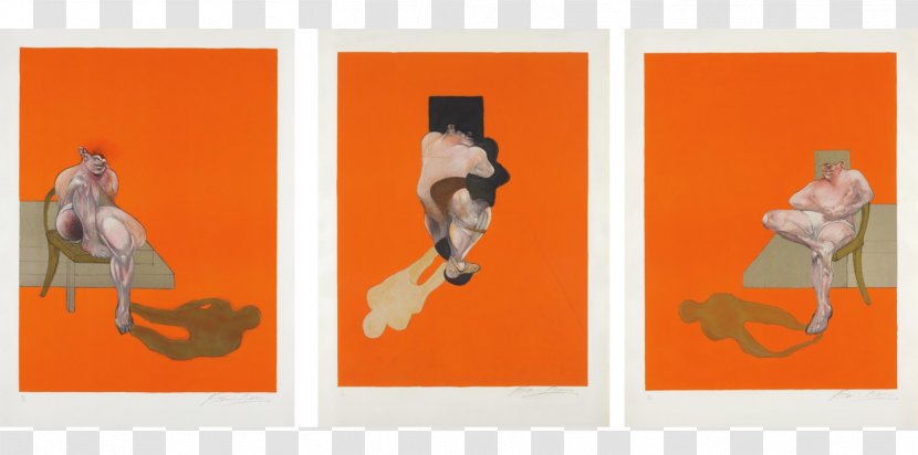 Three Studies For Figures At The Base Of A Crucifixion Triptych Marlborough Fine Art Artist - Triptychs By Francis Bacon Transparent PNG