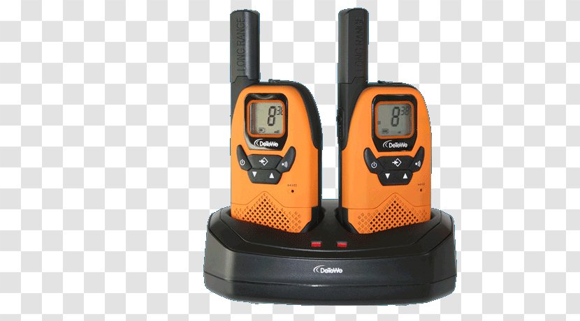 PMR Handheld Transceiver DeTeWe Outdoor 8000 Duo Case 208046 2 Two-way Radio PMR446 Walkie-talkie Quad 208048 4 - Telephone - Handy Talkie Transparent PNG