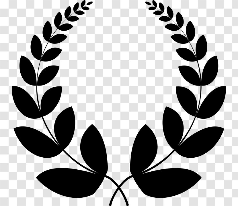 Laurel Wreath Bay Clip Art - Silhouette Transparent PNG