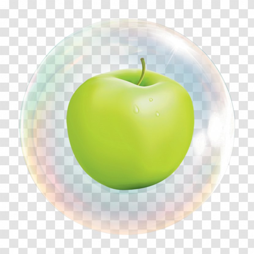 Granny Smith Green Diet Food Wallpaper - Apple - Bubble Transparent PNG