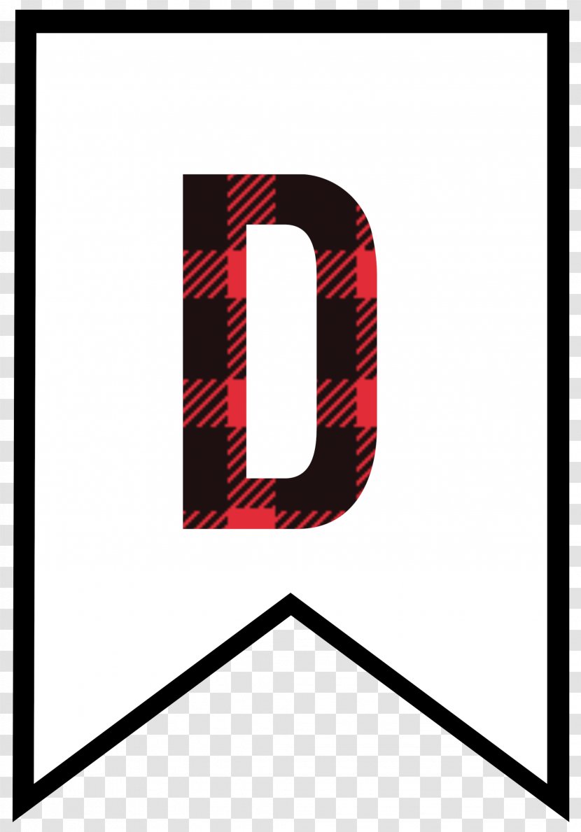 Logo Letter Plaid Font - Red - Cliparts Transparent PNG