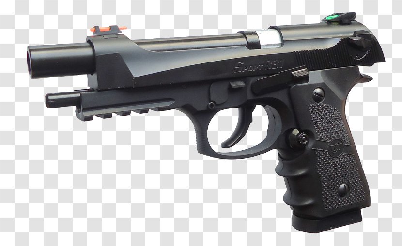 Airsoft Guns Beretta M9 Blowback Firearm - Gun - Pistolet Transparent PNG