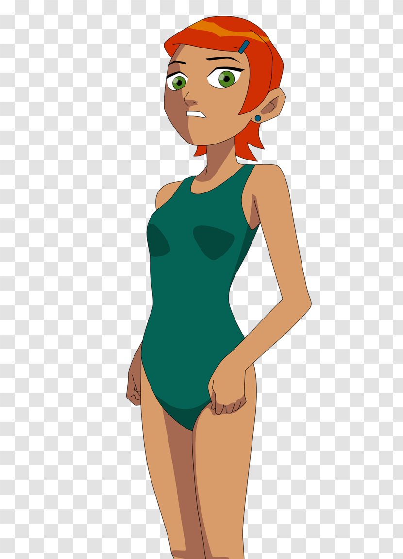 Gwen Tennyson Ben Grandpa Max Swimsuit - Watercolor - Cartoon Transparent PNG