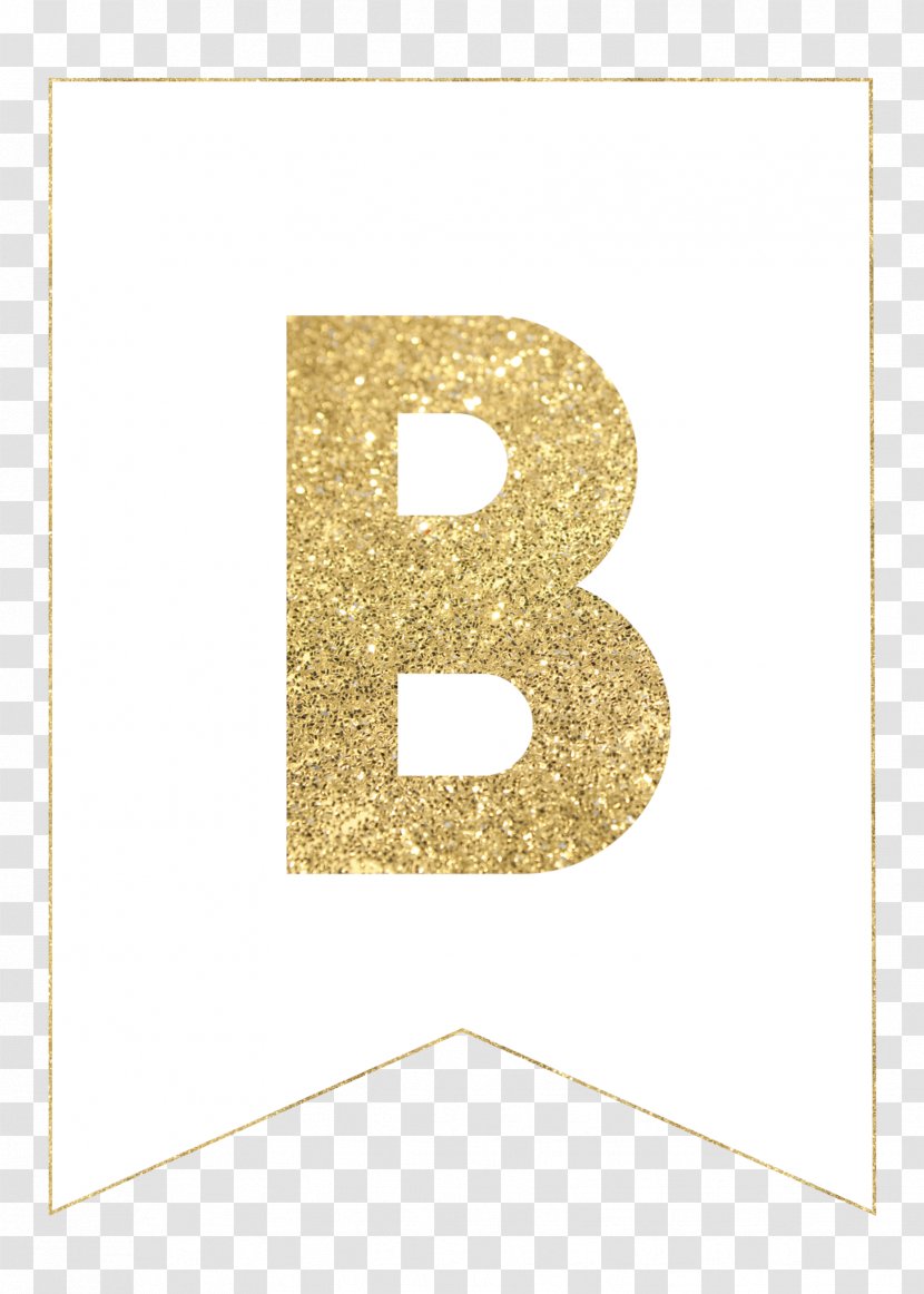 Paper Banner Printing Code Letter - GOLD BANNER Transparent PNG