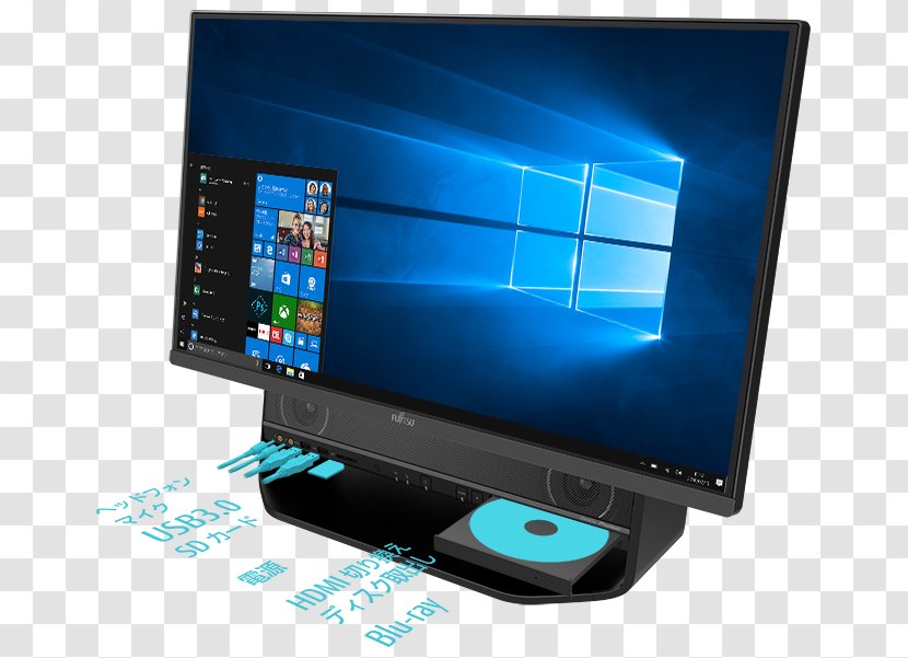 Laptop FMV Desktop Computers Personal Computer Fujitsu - Screen Transparent PNG
