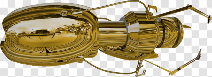 Brass Car 01504 - Gold Gun Transparent PNG