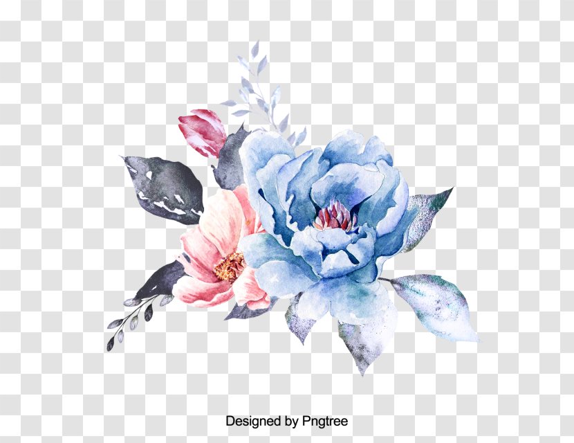 Rose Watercolor Painting Image Vector Graphics - Flower Transparent PNG
