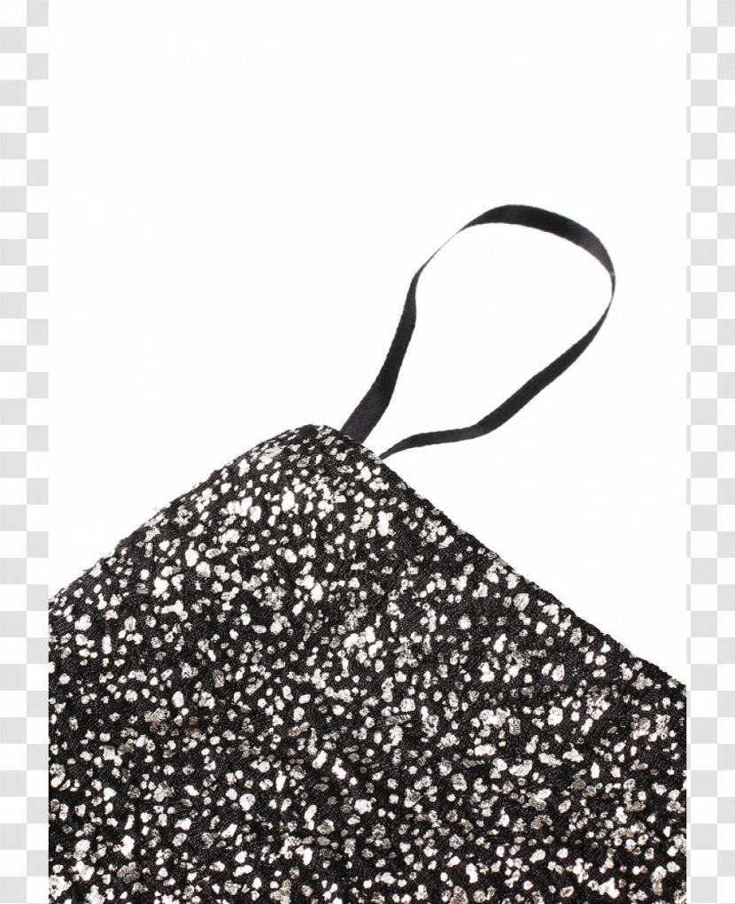 Handbag White Glitter Black M - Monochrome Photography - Sequins Transparent PNG