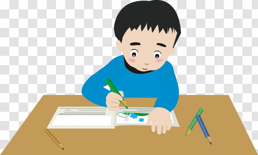 Student Estudante Learning Clip Art - Write The Work Of Children Transparent PNG