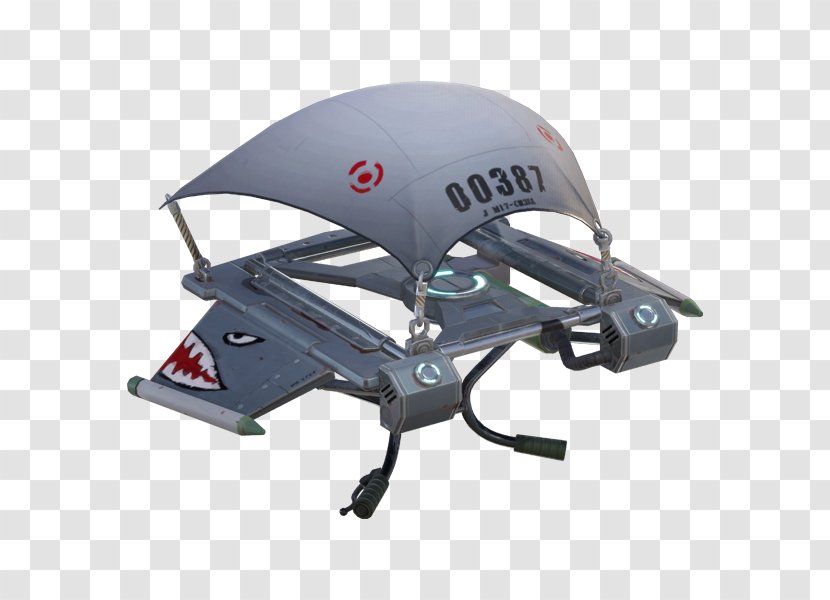 Fortnite Battle Royale Game Bicycle Helmets Epic Games - Gliding Parachute Transparent PNG