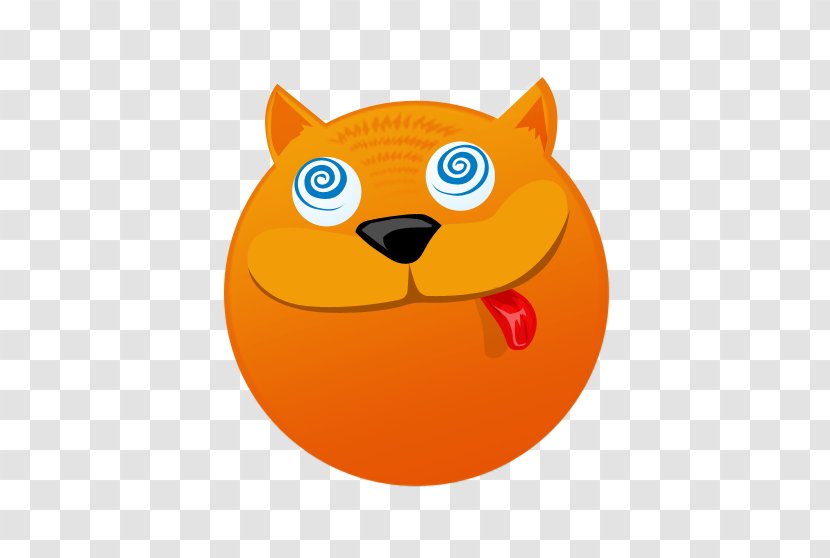Felix The Cat Kitten Cartoon - Orange - Head Transparent PNG
