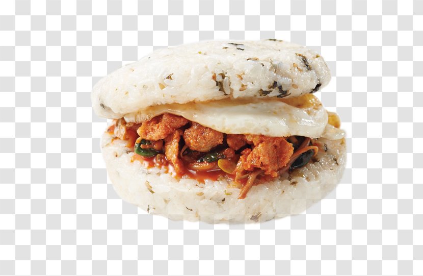 Rou Jia Mo Rice Burger Breakfast Sandwich Hamburger Fast Food - Cuisine Of The United States - Kimchi Fried Transparent PNG