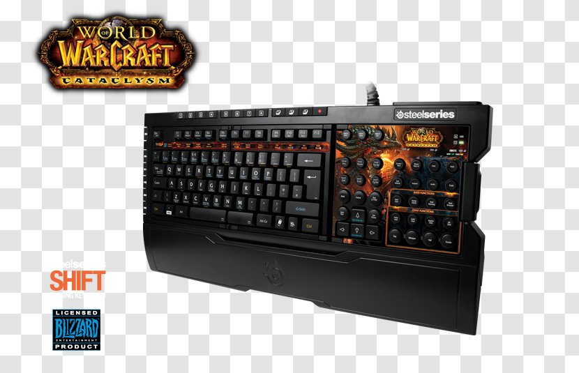 World Of Warcraft: Cataclysm Computer Keyboard Mouse SteelSeries Shift Video Game - Key Transparent PNG