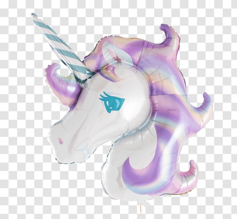 Balloon Unicorn Pastel Drawing - Legendary Creature Transparent PNG