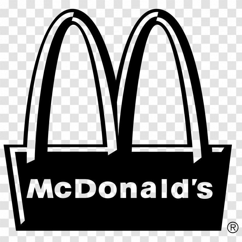 McDonald's Logo Business Clip Art - Black And White Transparent PNG