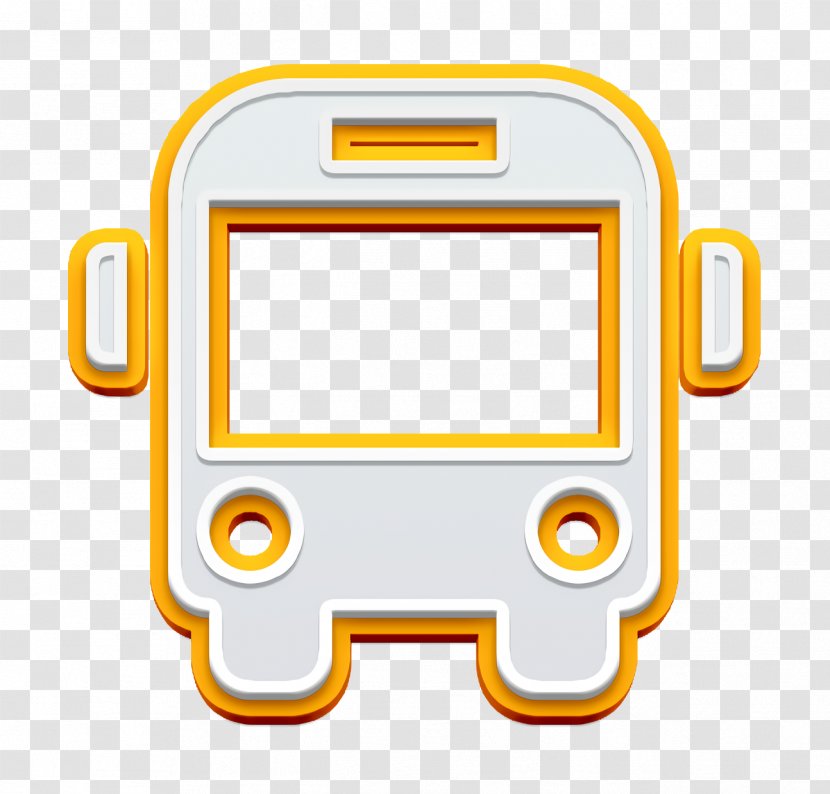 Bus Icon School Front Transport - Electronic Device Technology Transparent PNG
