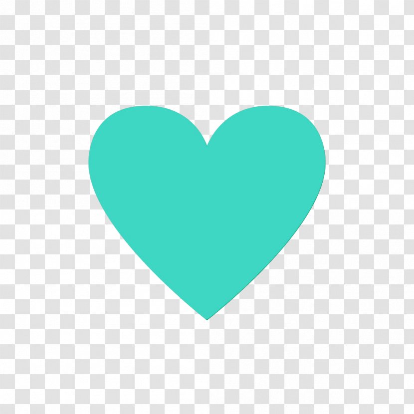 Heart Aqua Green Turquoise Teal - Logo Azure Transparent PNG