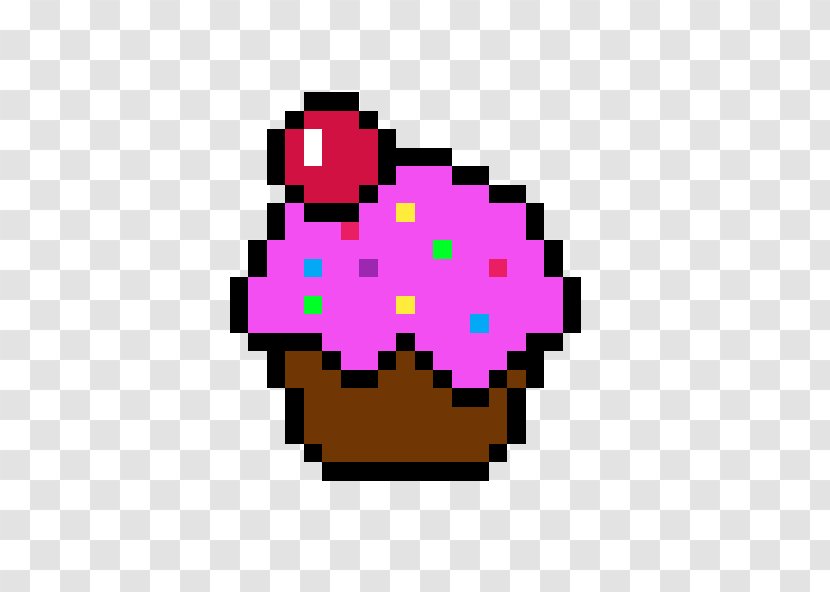 Cupcake Muffin Pixel Art Bead - Crossstitch - Drawing Hourglass Transparent PNG