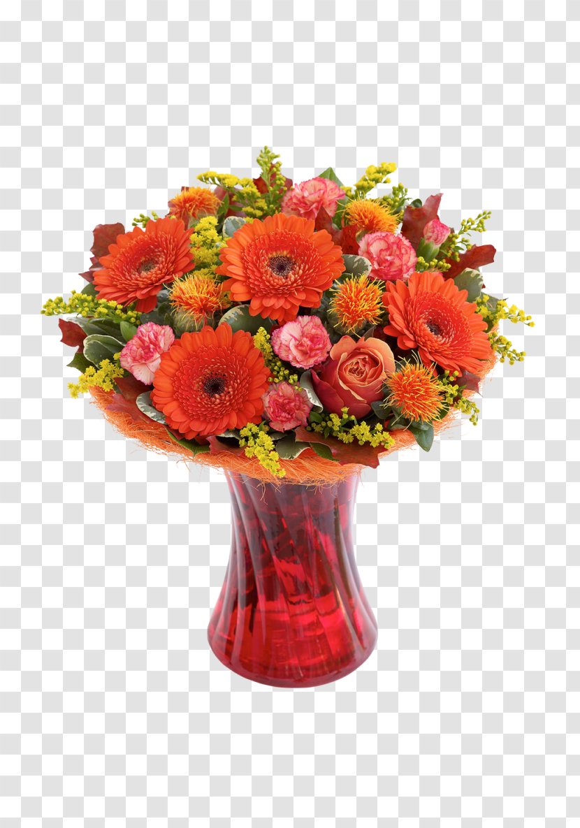 Garden Roses Vase Flower Bouquet Floristry - Centrepiece Transparent PNG