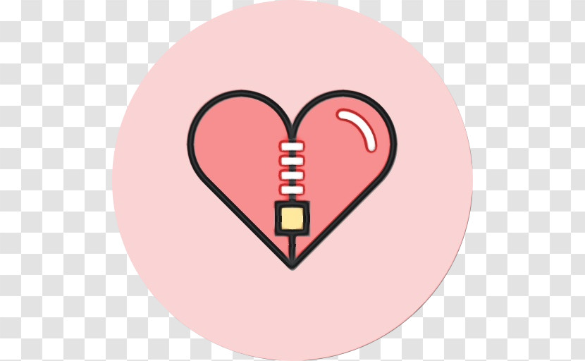 Cartoon Circle Heart Symbol M-095 Transparent PNG