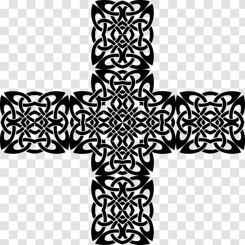 Christian Cross Celtic Knot - Coloring Book Transparent PNG