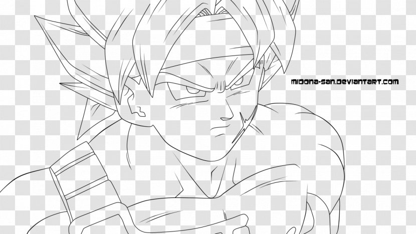 Goku Vegeta Frieza Bardock Sketch - Cartoon Transparent PNG