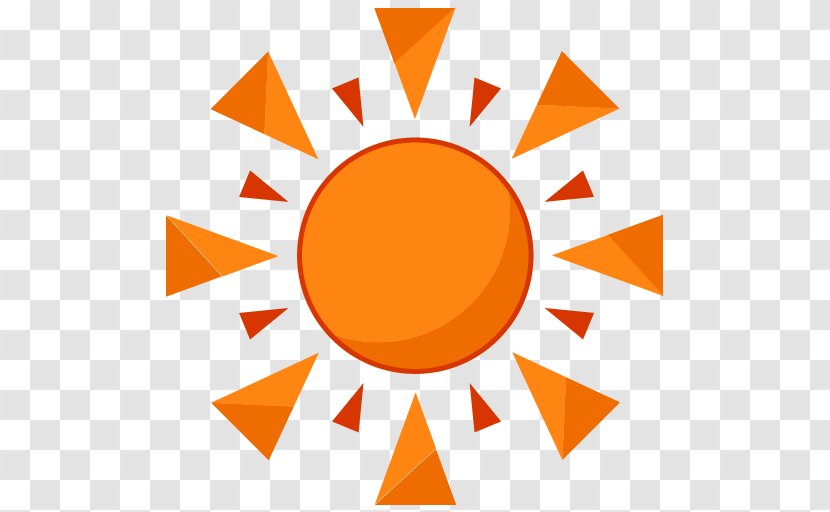 Rain Day Odor Clip Art - Symmetry - Orange Simple Sun Decoration Pattern Transparent PNG