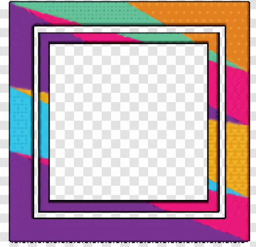 Background Yellow Frame - Magenta Rectangle Transparent PNG