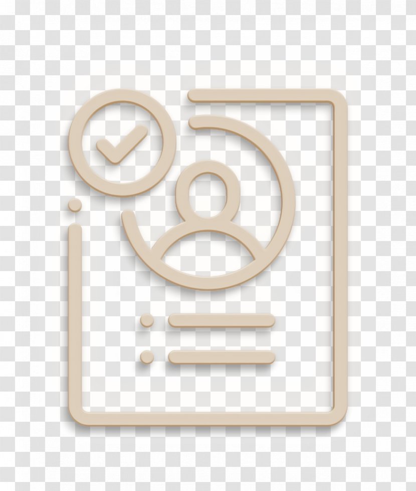 Businessman Icon Approved Interview - Logo Beige Transparent PNG