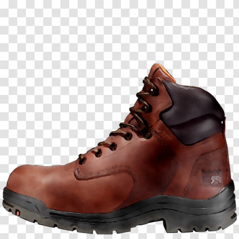 Hiking Boot Shoe Leather - Brown Transparent PNG
