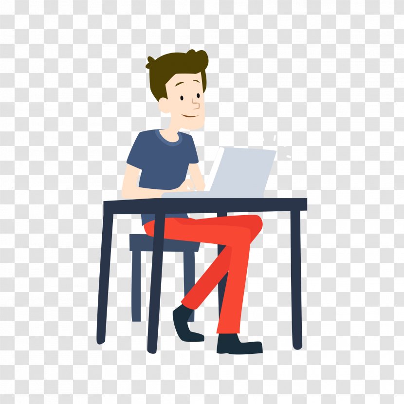 Student Education Homework University Clip Art - Learning - Boy Playing Computer Transparent PNG