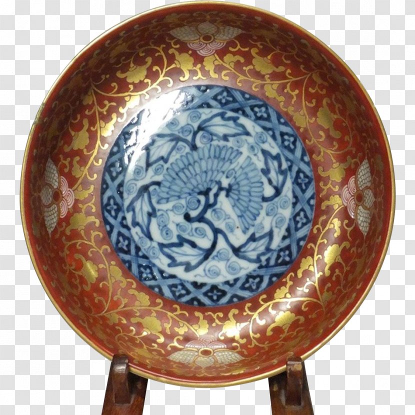 Plate Imari Ware Blue And White Pottery Ceramic - Dishware - Japanese Transparent PNG