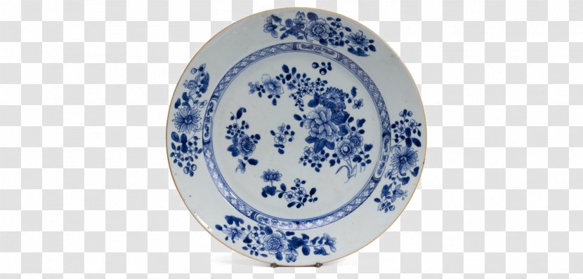 Blue And White Pottery Ceramic Plate Porcelain Tableware - Dishware - English Country House Transparent PNG